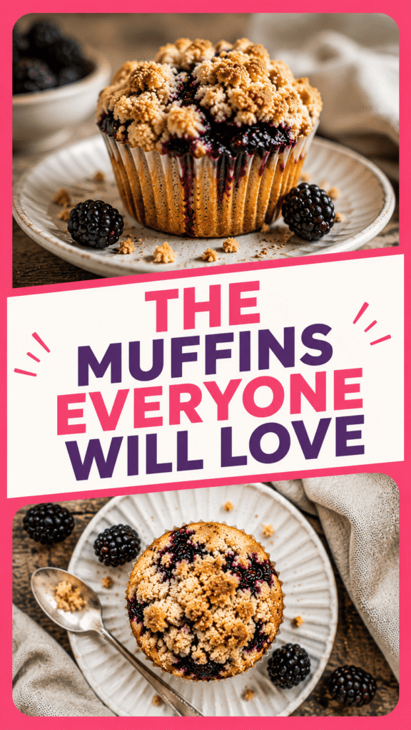 Blackberry Crumble Muffins