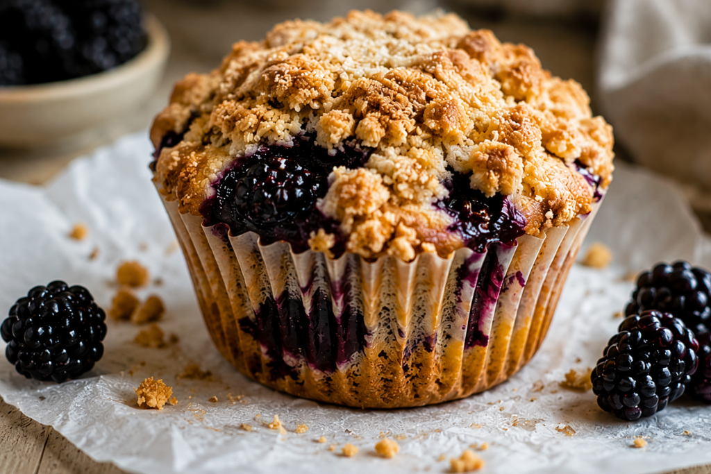 Blackberry Crumble Muffins