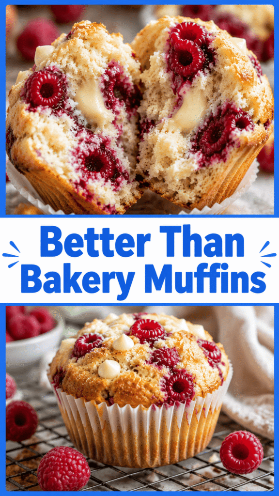 White Chocolate Raspberry Muffins