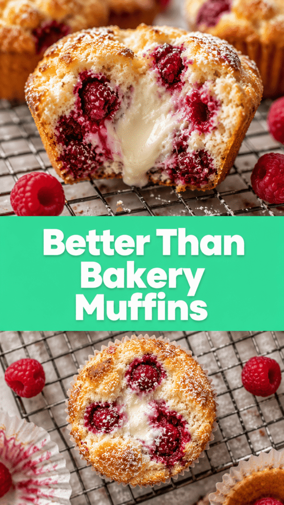 Raspberry Cream Cheese Muffins