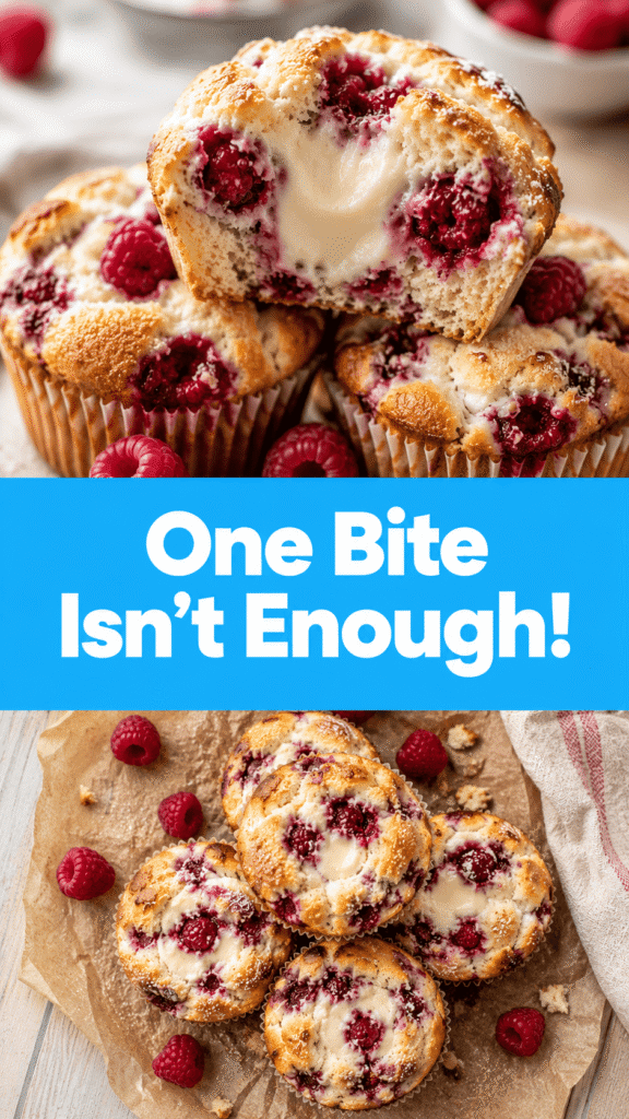 Raspberry Cream Cheese Muffins
