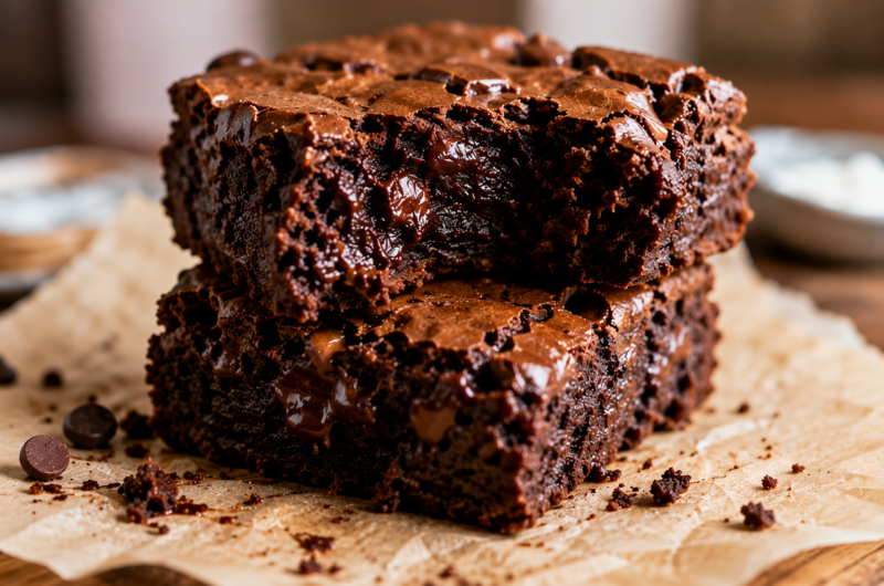 Greek Yogurt Brownies Recipe (Fudgy, Moist & Easy to Make)