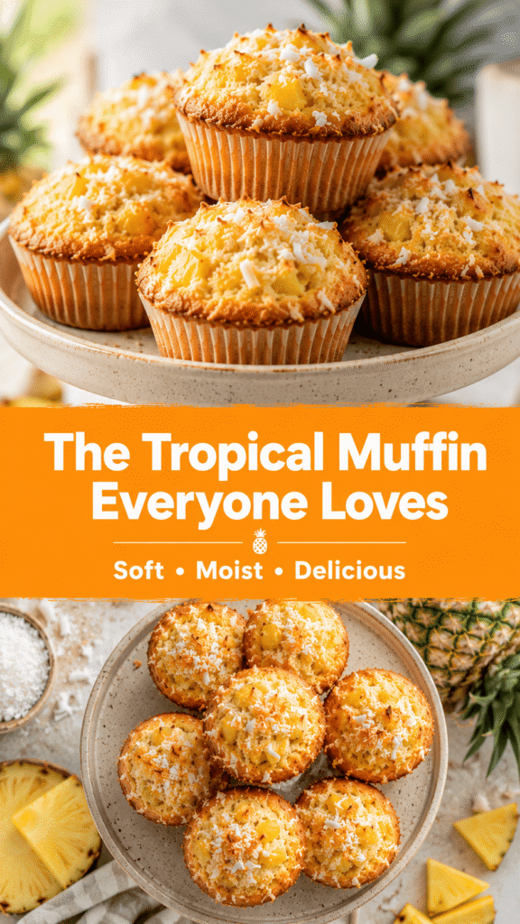 Pineapple Coconut Muffins