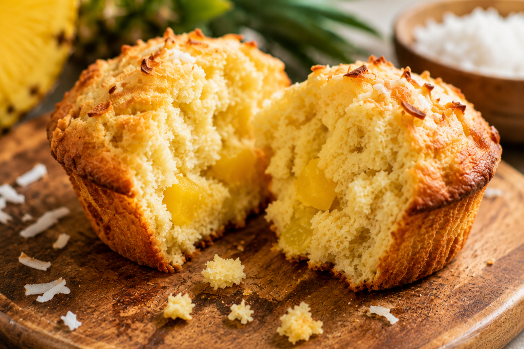 Pineapple Coconut Muffins