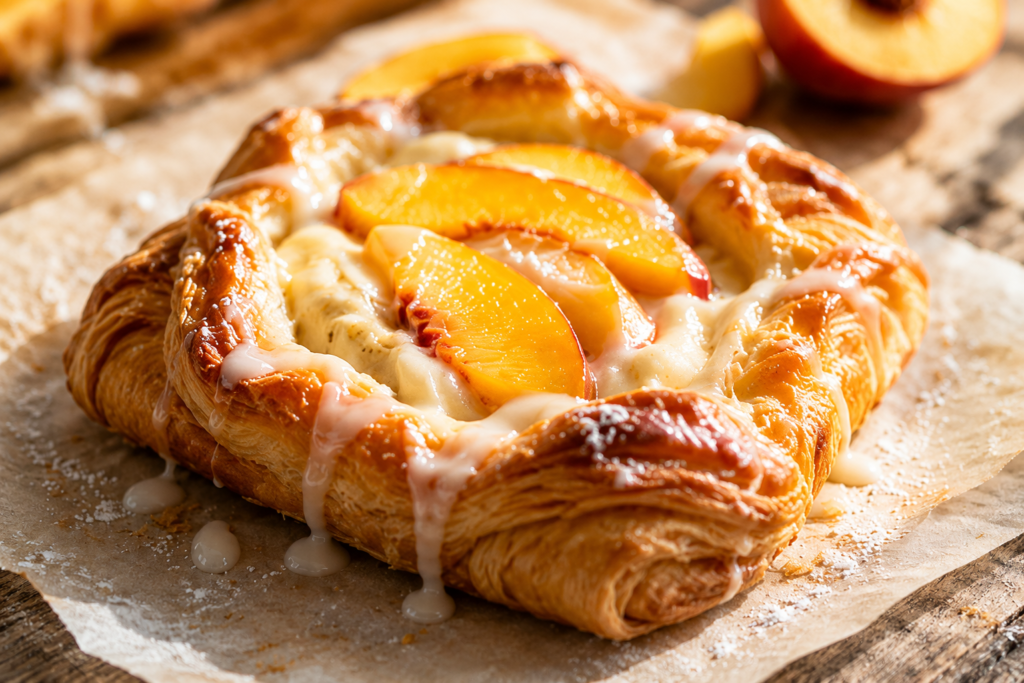 Peach Cream Cheese Danish