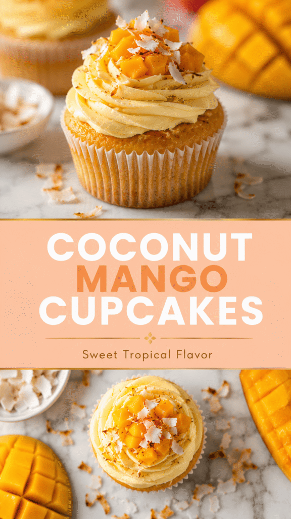 Coconut Mango Cupcakes