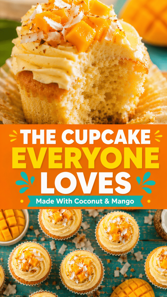 Coconut Mango Cupcakes