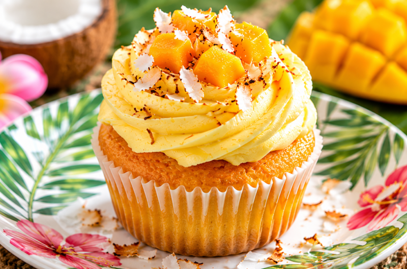 Irresistible Coconut Mango Cupcakes That Melt in Your Mouth