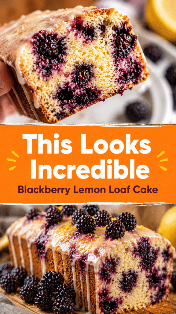 Blackberry Lemon Loaf Cake