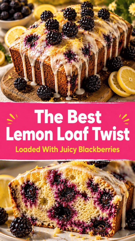 Blackberry Lemon Loaf Cake