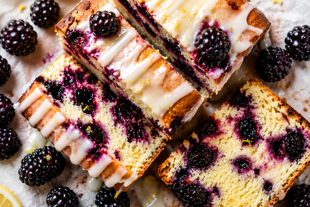 Blackberry Lemon Loaf Cake