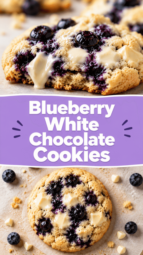 Blueberry White Chocolate Cookies