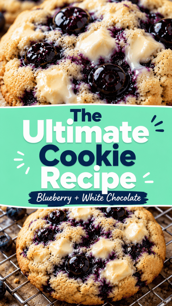 Blueberry White Chocolate Cookies