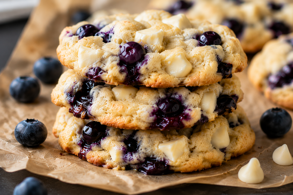 Blueberry White Chocolate Cookies