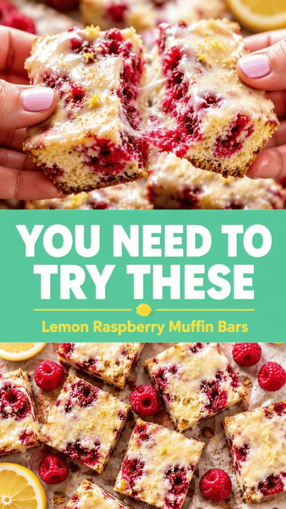 Lemon Raspberry Muffin Bars