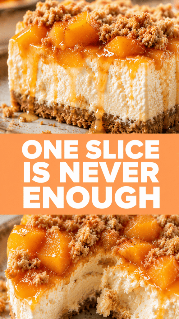 Peach Cobbler Cheesecake