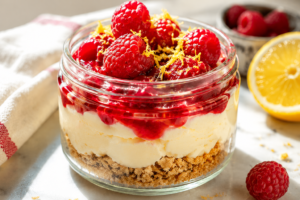 Raspberry Lemon Cheesecake Cups