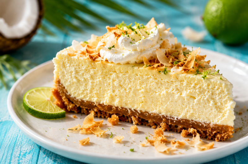 This Coconut Lime Cheesecake Is Pure Tropical Bliss in Every Bite