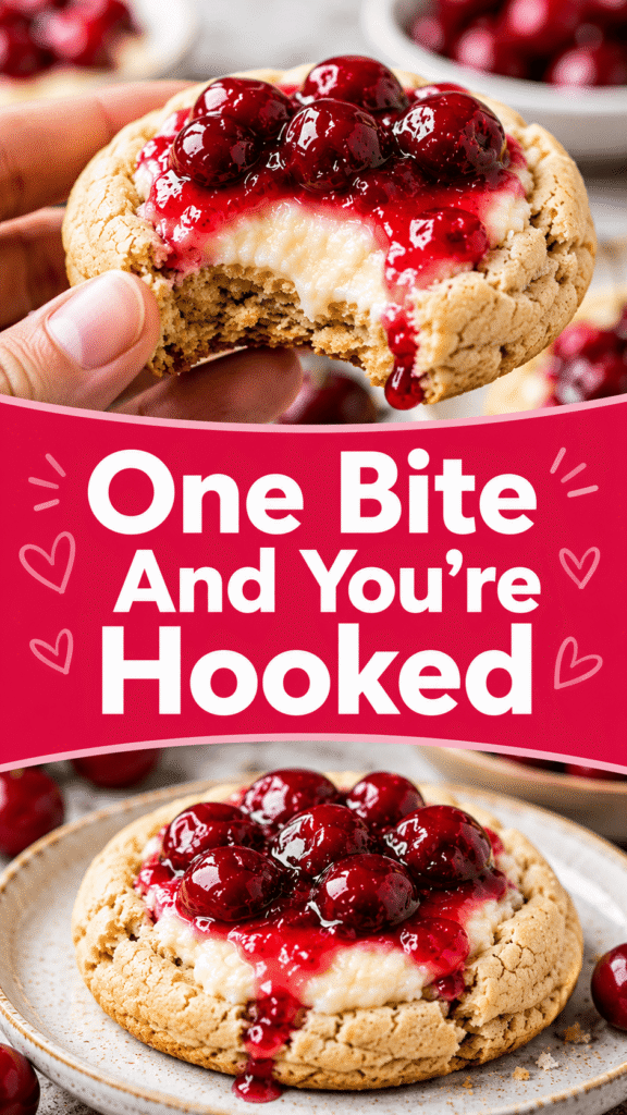 Cherry Cheesecake Cookies