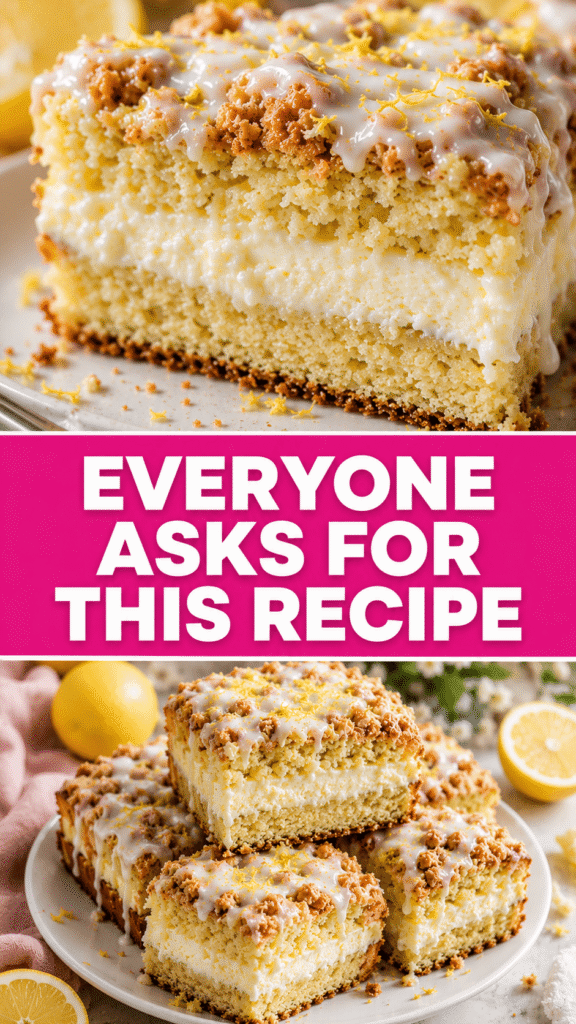 Lemon Cream Cheese Coffee Cake