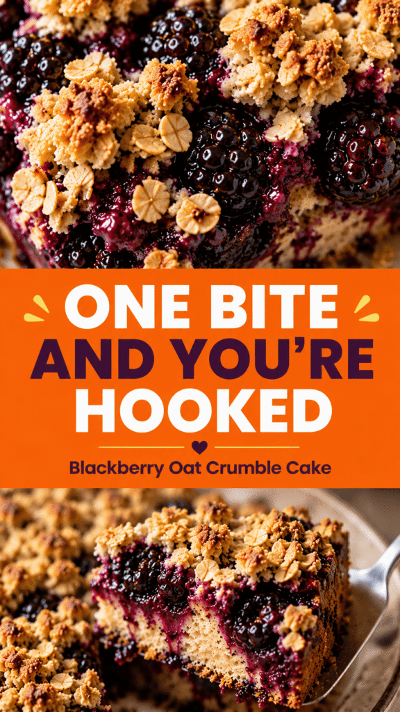 Blackberry Oat Crumble Cake