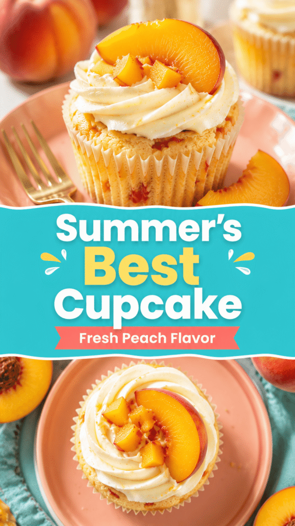 Peach Vanilla Cupcakes