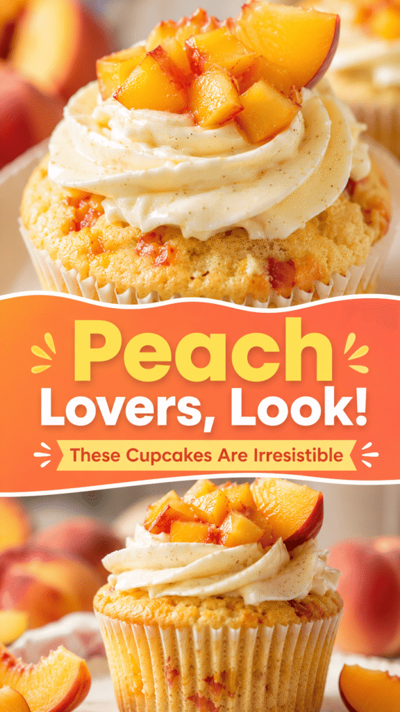 Peach Vanilla Cupcakes