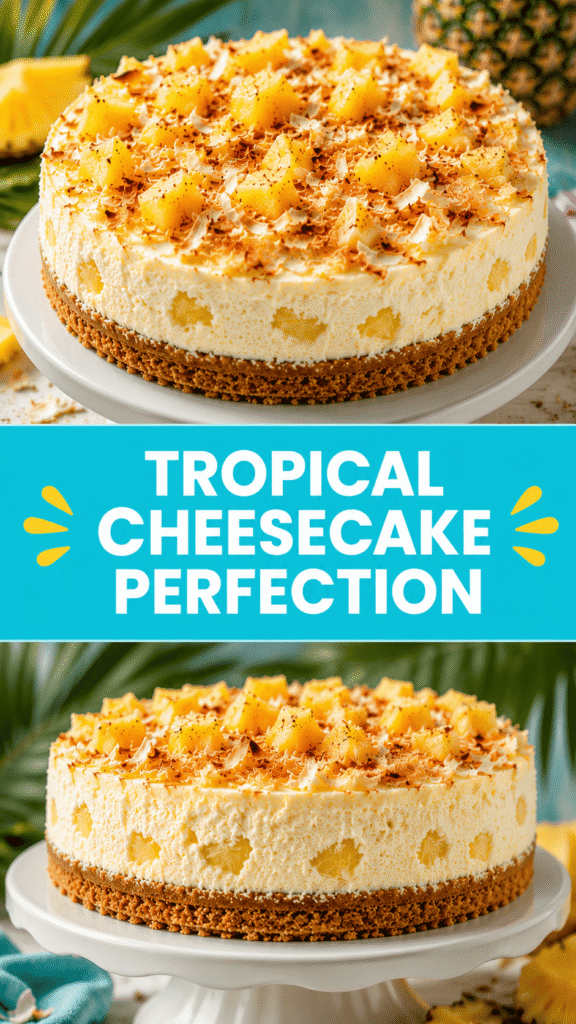 Coconut Pineapple Cheesecake