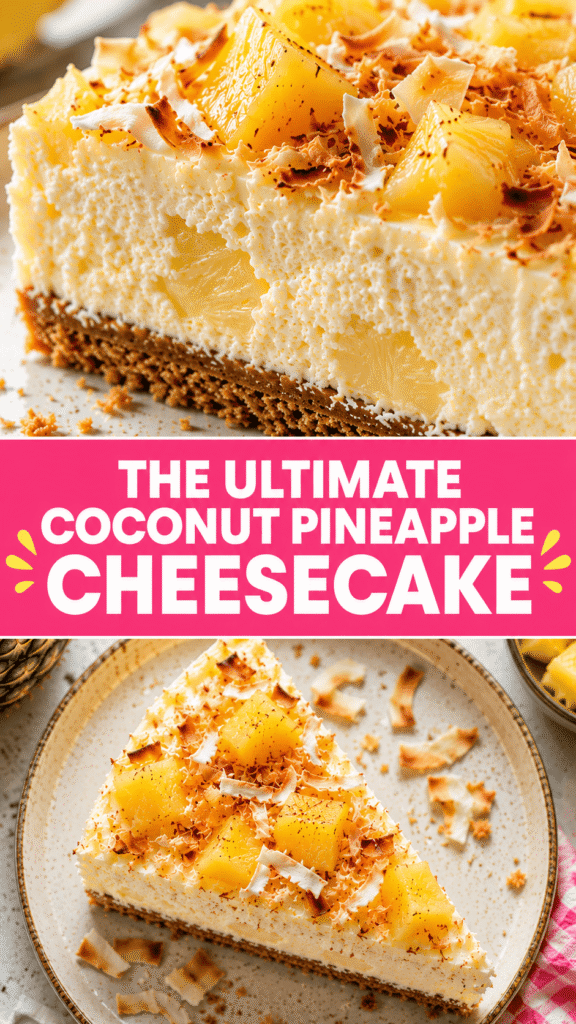 Coconut Pineapple Cheesecake