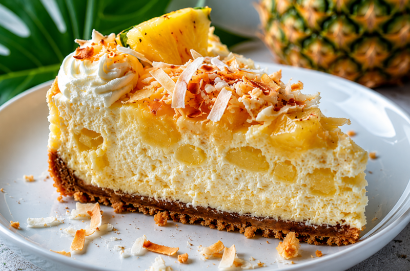 Dreamy Coconut Pineapple Cheesecake That Melts in Your Mouth