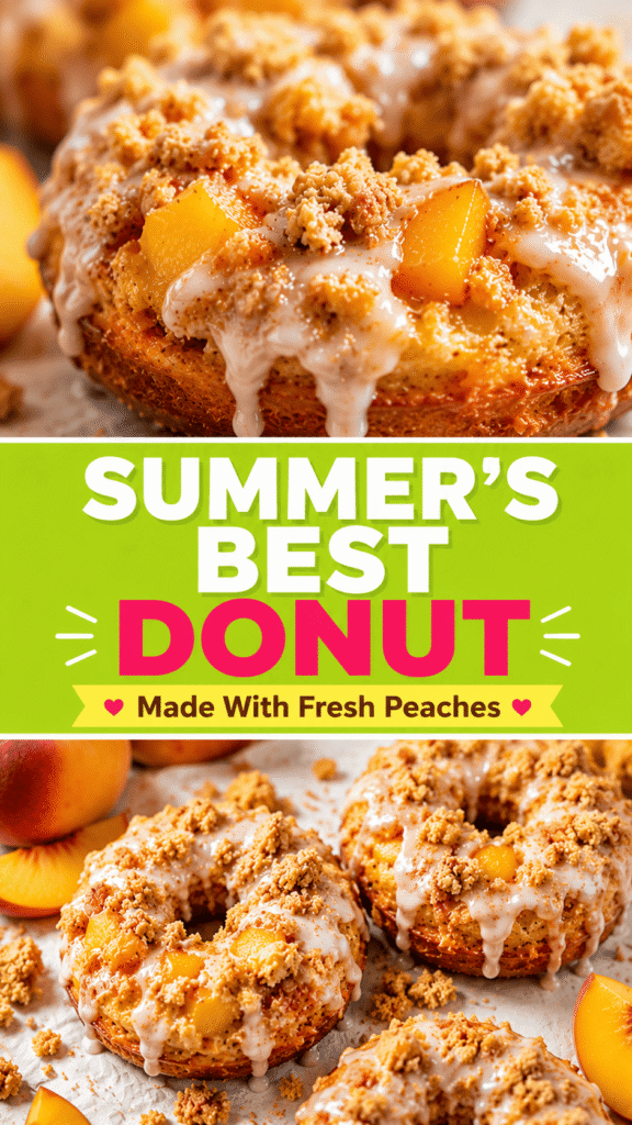 Peach Crumble Donuts