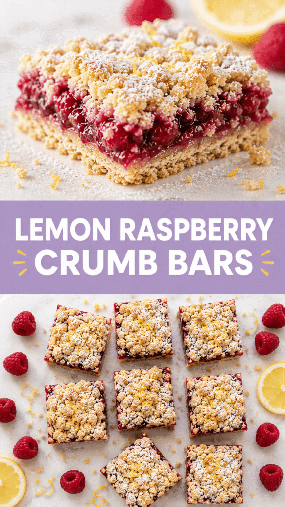 Lemon Raspberry Crumb Bars