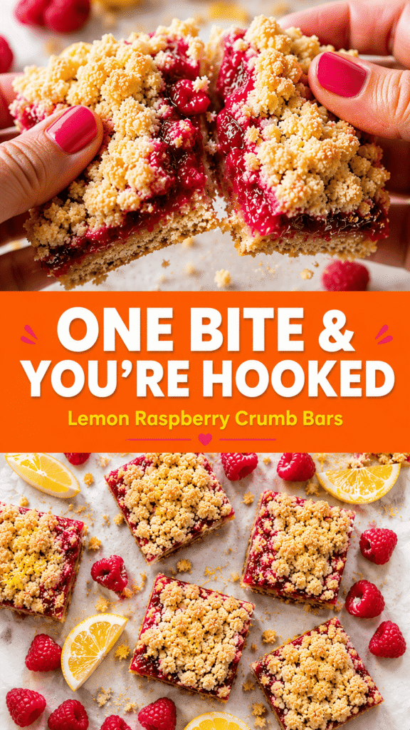 Lemon Raspberry Crumb Bars