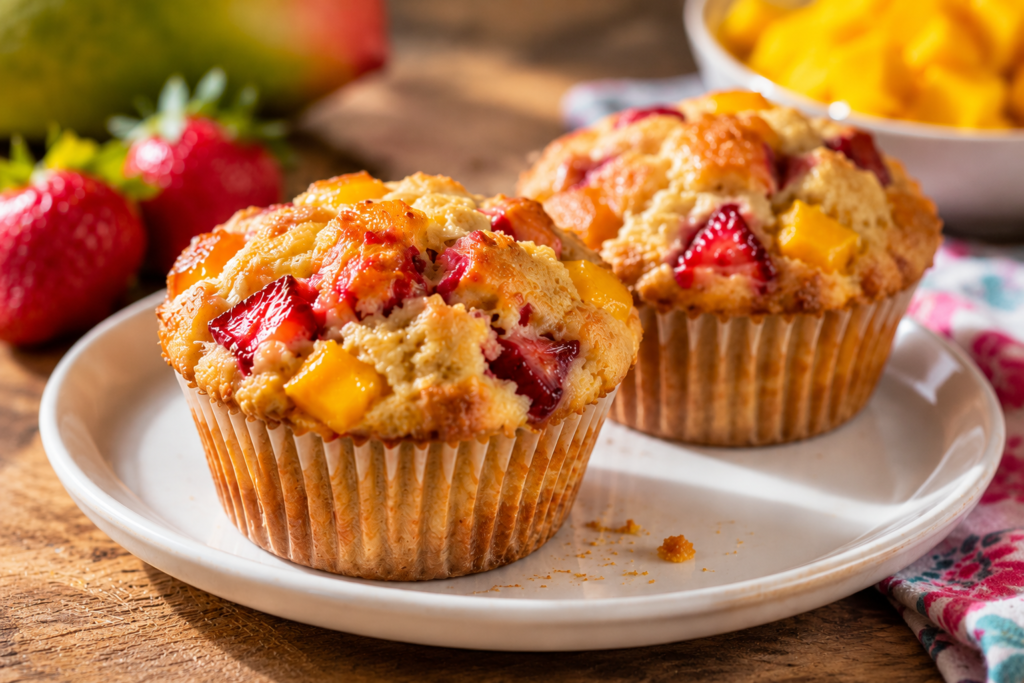 Strawberry Mango Muffins