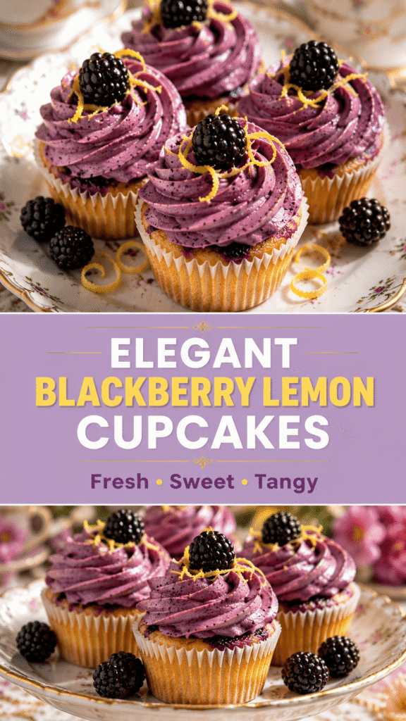 Blackberry Lemon Cupcakes