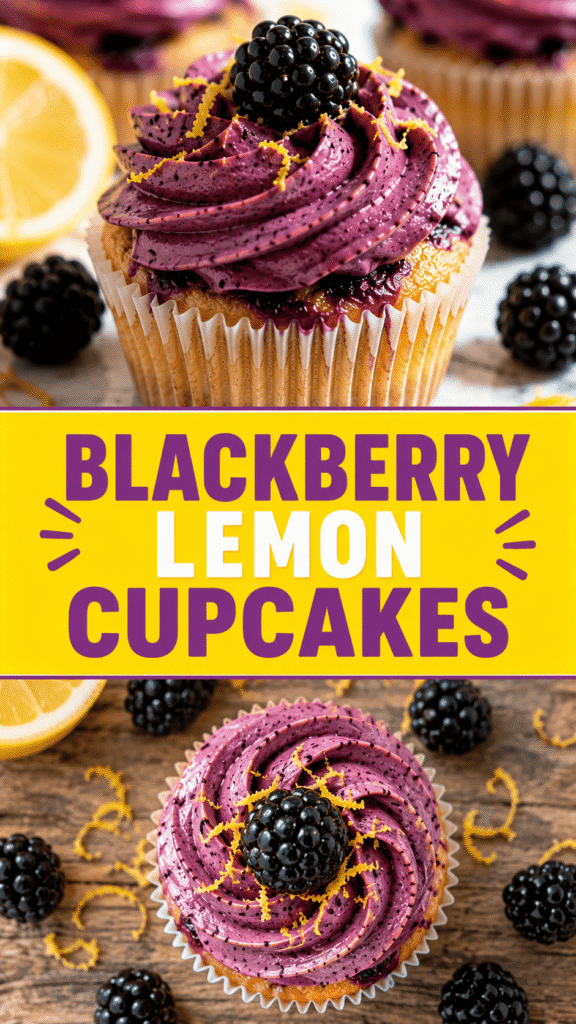 Blackberry Lemon Cupcakes