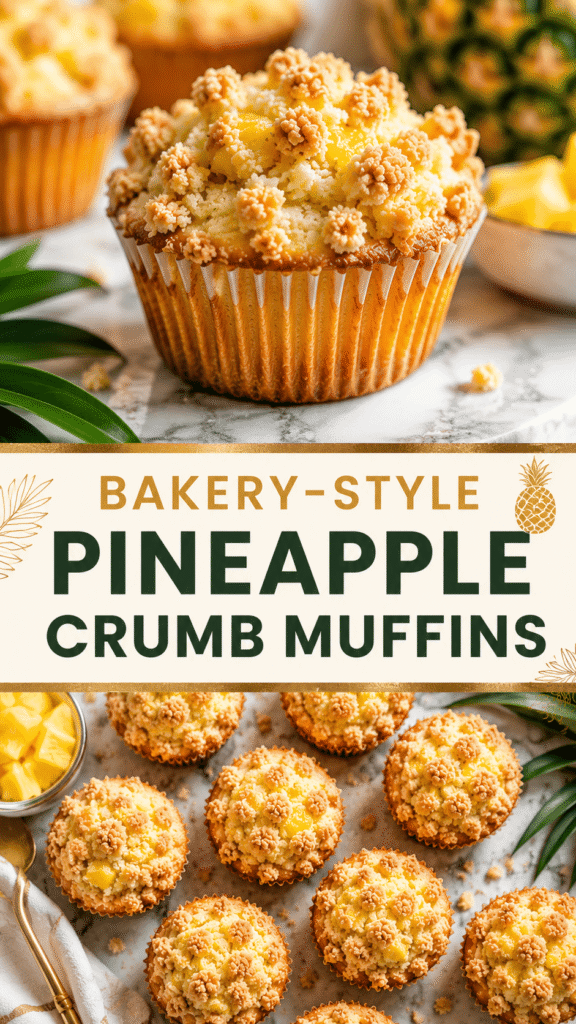 Pineapple Crumb Muffins