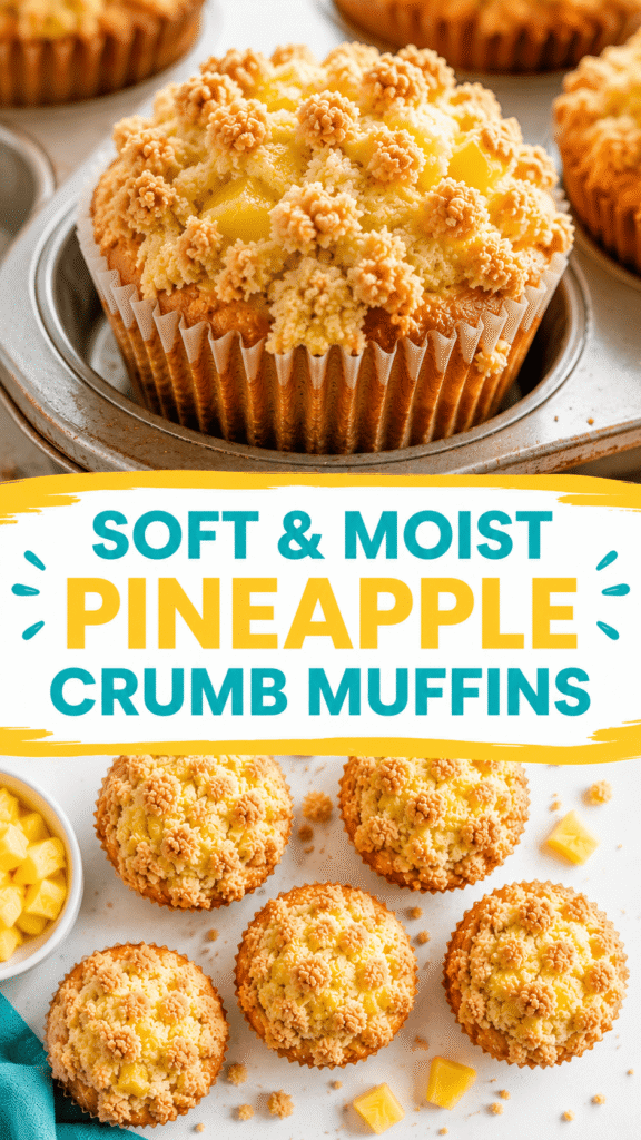 Pineapple Crumb Muffins