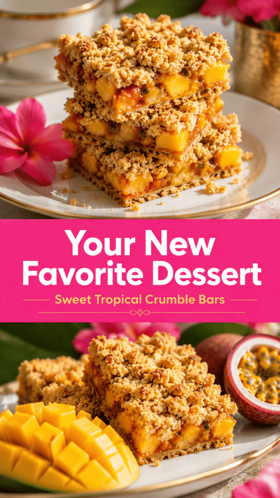 Tropical Fruit Crumble Bars