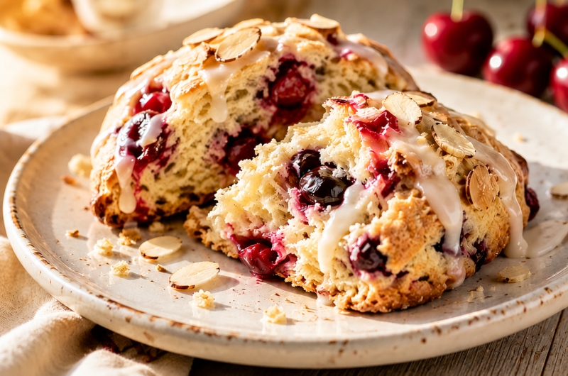 Cherry Almond Scones: Buttery, Flaky, and Better Than The Bakery