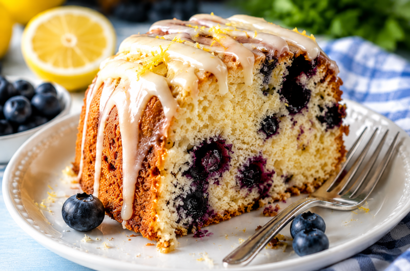 This Lemon Blueberry Bundt Cake Is Soft, Moist, and Irresistible