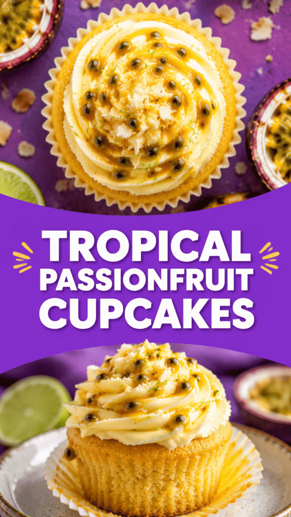 Tropical Passionfruit Cupcakes