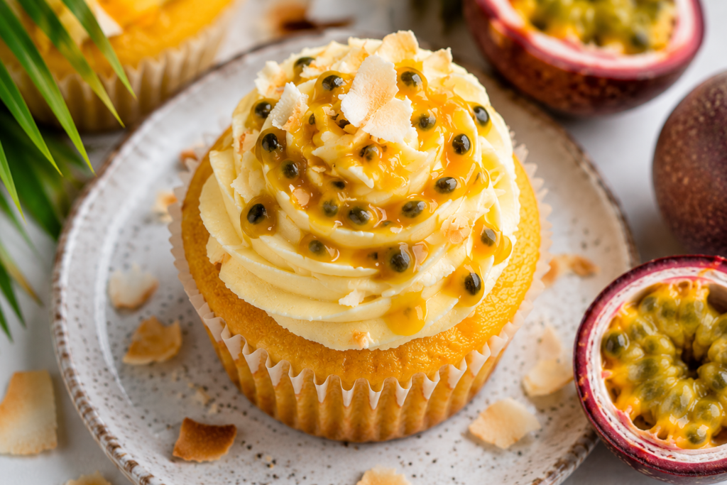 Tropical Passionfruit Cupcakes
