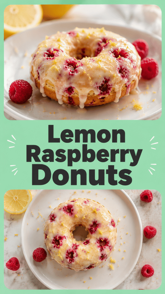 Lemon Raspberry Donuts