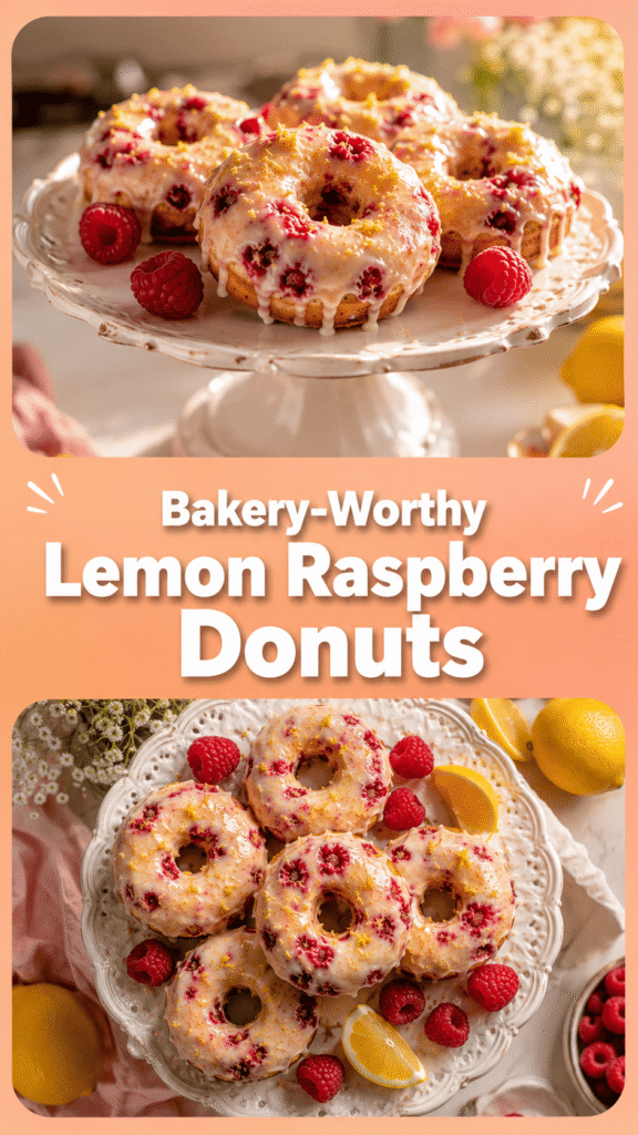 Lemon Raspberry Donuts