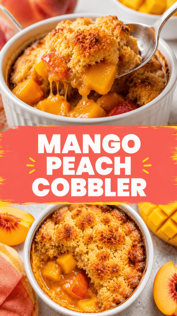 Mango Peach Cobbler