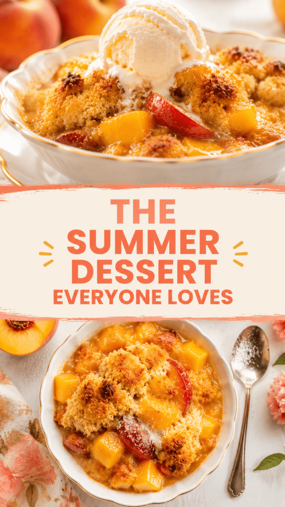 Mango Peach Cobbler