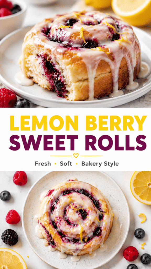 Lemon Berry Sweet Rolls