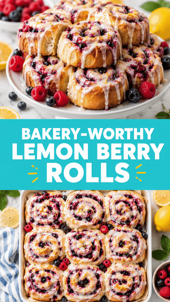 Lemon Berry Sweet Rolls