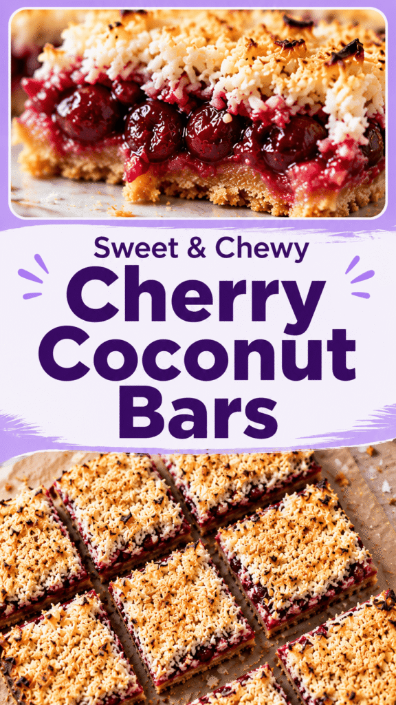 Cherry Coconut Bars